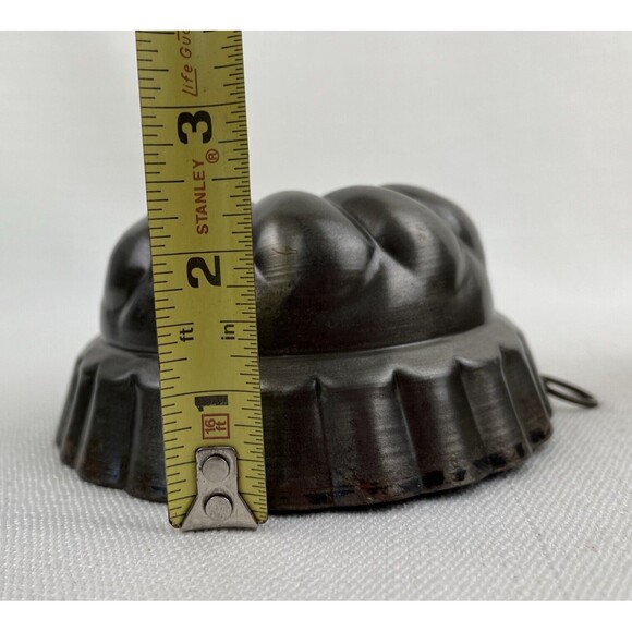 Metal Candle Pudding Jello Mold Pan W/Hanger Wall Decor Park Design Lot Of 2 Vtg - Picture 7 of 9